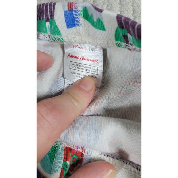 Hanna Andersson Holiday Pajamas Set Snow Globe Print Size 110 (US 5) Organic Cot - Picture 3 of 8